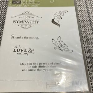 Rubber-stamp set by stampin up call thanks for caring